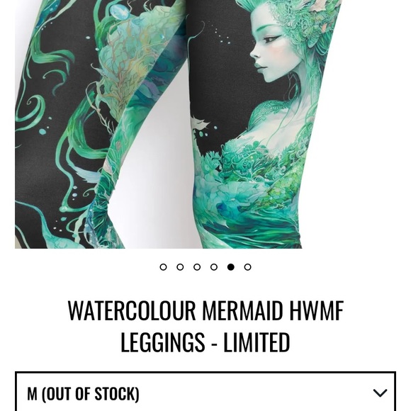 Blackmilk “MERMAID HWMF LEGGINGS - LIMITED” Size Medium M NWT - Picture 3 of 13